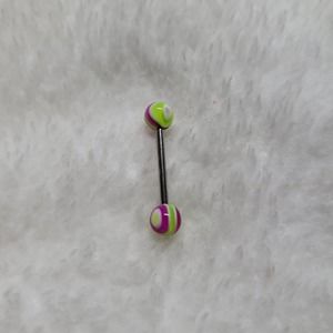16 Gauge Surgical Steel Tongue Ring Barbell